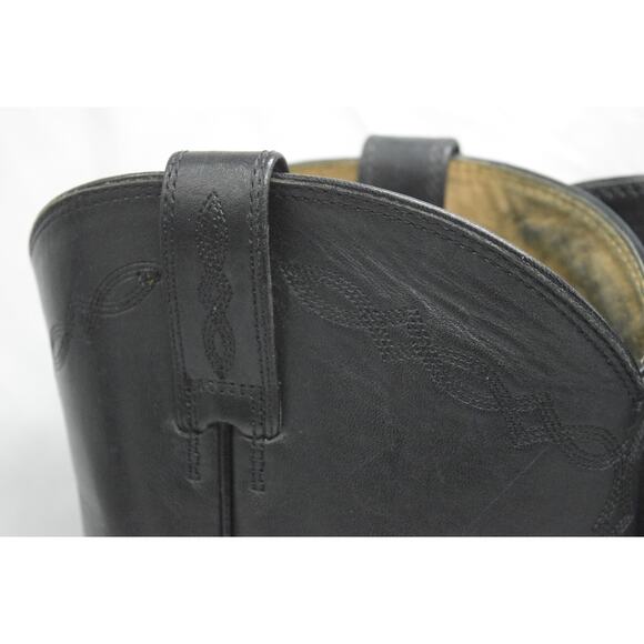 Ariat Men's Black Leather Roper Western Boots Sz 13EE WIDE Gentle Wear - Picture 3 of 10